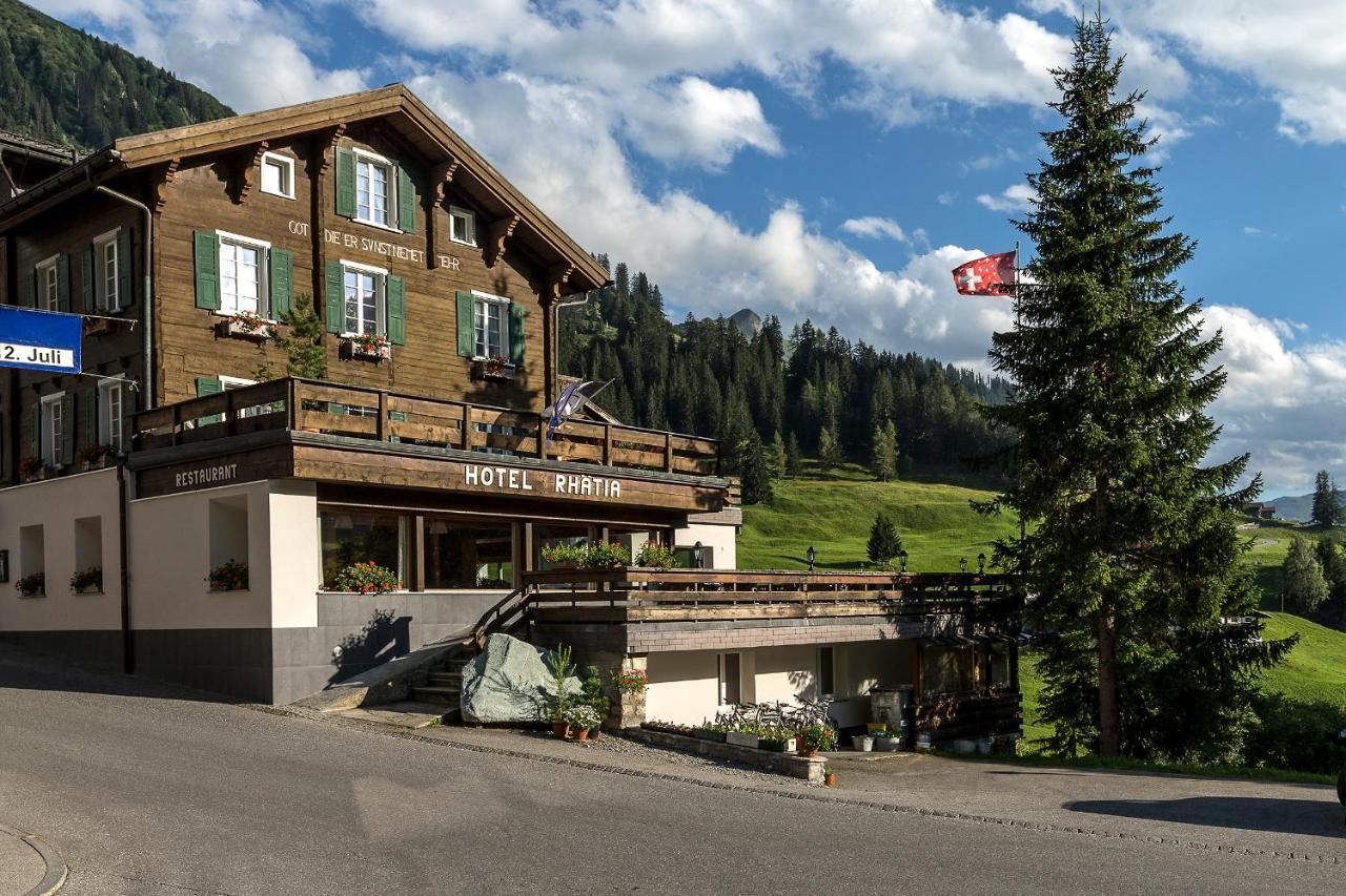 Hotel Rhatia Sankt Antönien Exterior foto